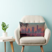 Retro Synthwave Cityscape Sunset Lendenkissen (Stuhl )