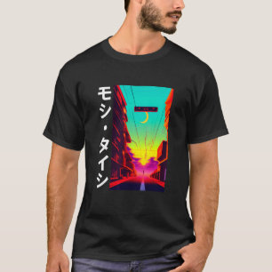 Retro Synthwave Japanisch Vaporwave Otaku Aest der T-Shirt