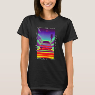 Retro Synthwave Japanisch Vaporwave Otaku Aest der T-Shirt