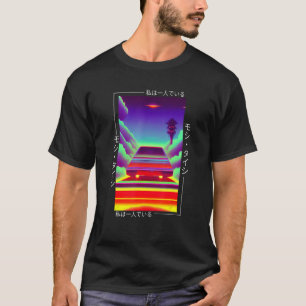 Retro Synthwave Japanisch Vaporwave Otaku Aest der T-Shirt
