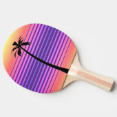 Retro-Synthwave mit Palm Tree Tischtennis Schläger (Seitenansicht)