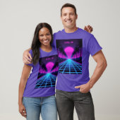 Retro Synthwave Neonpalmen T-Shirt (Unisex)