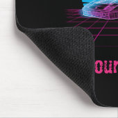 Retro Synthwave-Superauto-Gaming-Mauspad individue Mousepad (Ecke)