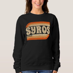 Retro Syros Griechenland Sweatshirt