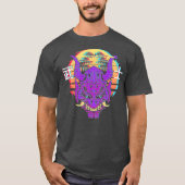 Retro Sythwave Samurai Maske mit Bonsai Tree T-Shirt (Vorderseite)