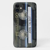 Retro T1 Audiotape Mixtape Kassette Name iPC Case-Mate iPhone Hülle (Rückseite)