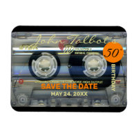 Retro T2 Audiotape 50. Geburtstag SAVE THE DATE FP