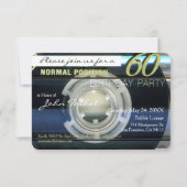 Retro T2 Audiotape 60. Geburtstagsparty Einladung (Rückseite)