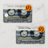 Retro T2 Audiotape DJ Cassette Business Cards Visitenkarte (Vorne/Hinten)