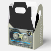 Retro T5 Audiotape 50. Geburtstag Danke GFB Geschenkschachtel (Geöffnet)