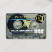 Retro T5 Audiotape Cassette 80er DJ Business C Visitenkarte (Vorderseite)