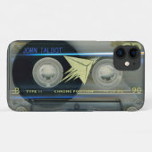 Retro T5 Audiotape Mixtape Kassettenname iPC Case- Case-Mate iPhone Hülle (Rückseite (Horizontal))
