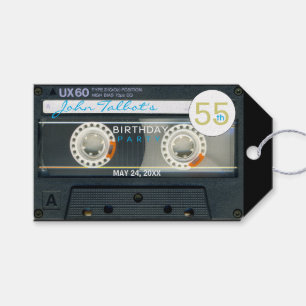 Retro T6 Audiotape 55. Geburtstag Vielen Dank, das Geschenkanhänger