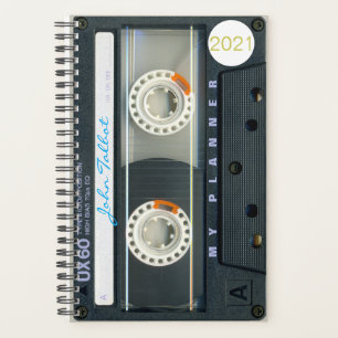 Retro T6 Audiotape Music Zitat personalisiert Pl Planer