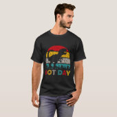 Retro T Rex Dinosaur Polka Dot Art Student Dodday T-Shirt (Vorne ganz)