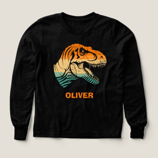 Retro T-rex Dinosaur Shirt (Design Vorderseite)