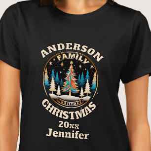 Retro-T - Shirt der Weihnachtsfamilie