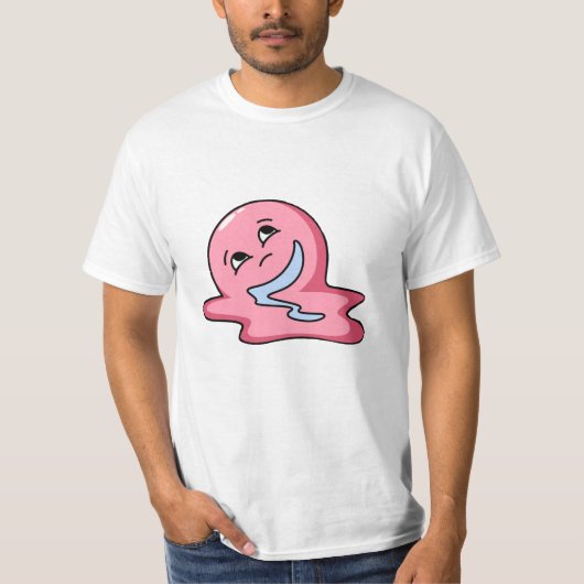 "Retro-T - Shirt des Niedlichen rosa Ghost 90er-Ja (Vorderseite)