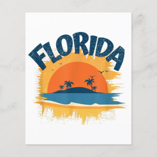 Retro-T-Shirt-Design aus Florida im Vintage-Stil S