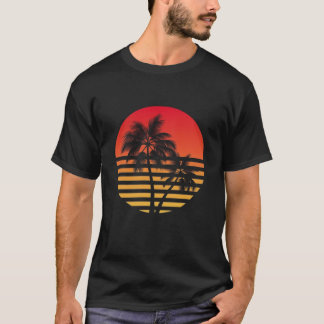 Retro-T - Shirt-Design, Sonnenuntergang T-Shirt