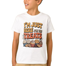 Retro-T-Shirt für Kinder zu Halloween-Süßigkeiten