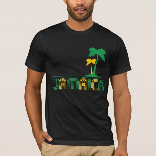 Retro T - Shirt Jamaikas (Vorderseite)