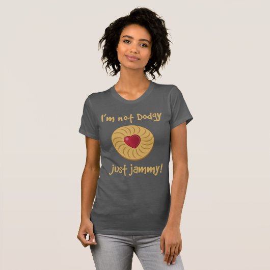 Retro T - Shirt Jammy Dodger Biscuit (Vorne ganz)