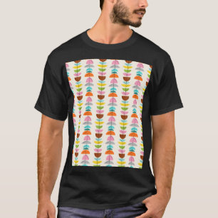 Retro-T - Shirt mit farbenfrohen Nestern