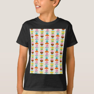 Retro-T - Shirt mit farbenfrohen Nestern