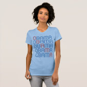 Retro T - Shirt OBAMA (Arten für Männer, Frauen u. (Vorne ganz)
