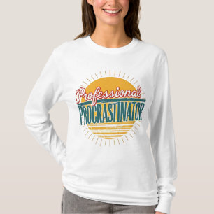 Retro-T-Shirt „Professional Procrastinator“ – Lust T-Shirt