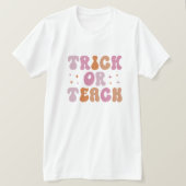 Retro-T - Shirt Trick oder Teach (Design vorne)