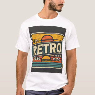 Retro-T - Shirt, Vintager Tee, 80er ästhetisch, 90 T-Shirt