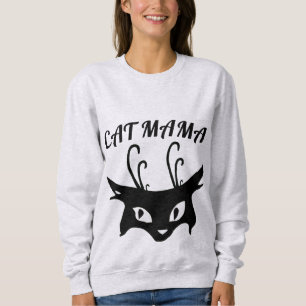 RETRO-T-SHIRTS FÜR KATZENMAMAS SWEATSHIRT