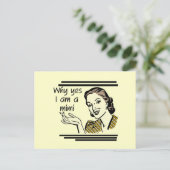 Retro T - Shirts Mimi und Geschenke Postkarte (Stehend Vorderseite)