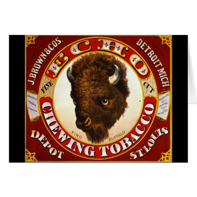 Retro Tabaklabel 1873 a (Vorderseite (Horizontal))