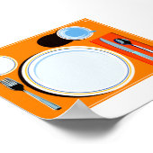 Retro-Tabelleneinstellung Poster (Ecke)