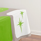 Retro-Tablette Grün und Weiß Sternexplosionen Tischdecke (Beispiel)