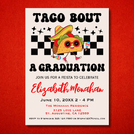 Retro Taco Bout A Abschluss Fiesta Abschluss Einladung