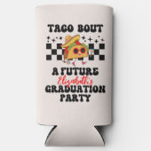 Retro Taco Bout A Abschluss Fiesta Abschluss Selters Dosenkühler (Vorderseite)