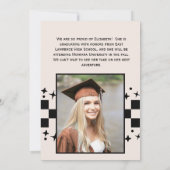 Retro Taco Bout A Grad Funny Foto Abschluss Ankündigung (Rückseite)