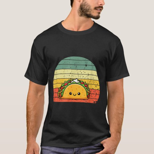 Retro Taco Lover Shirt Funny Retro Taco Humor (Vorderseite)