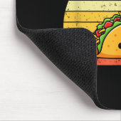 Retro Taco Lover Shirt Funny Retro Taco Humor  Mousepad (Ecke)