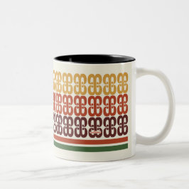 Retro Taco Shop Muster Tasse