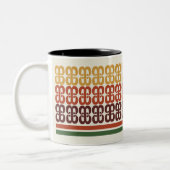 Retro Taco Shop Muster Tasse (Links)