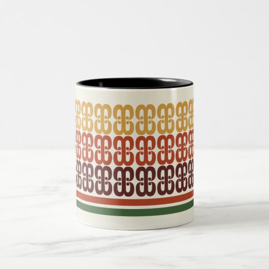 Retro Taco Shop Muster Tasse (Mittel)