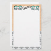 Retro tadelloses briefpapier (Vorne/Hinten)