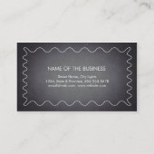 Retro-Tafel Beruflich geschiefert Visitenkarte (Rückseite)