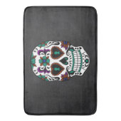 Retro Tag des toten Zuckerschädels Badematte (Vorderseite Vertikal)