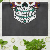 Retro Tag des toten Zuckerschädels Handtuch (Gefaltet)